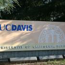 UC Davis sign